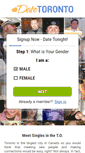 Mobile Screenshot of datetoronto.ca