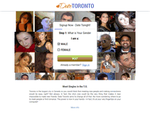 Tablet Screenshot of datetoronto.ca